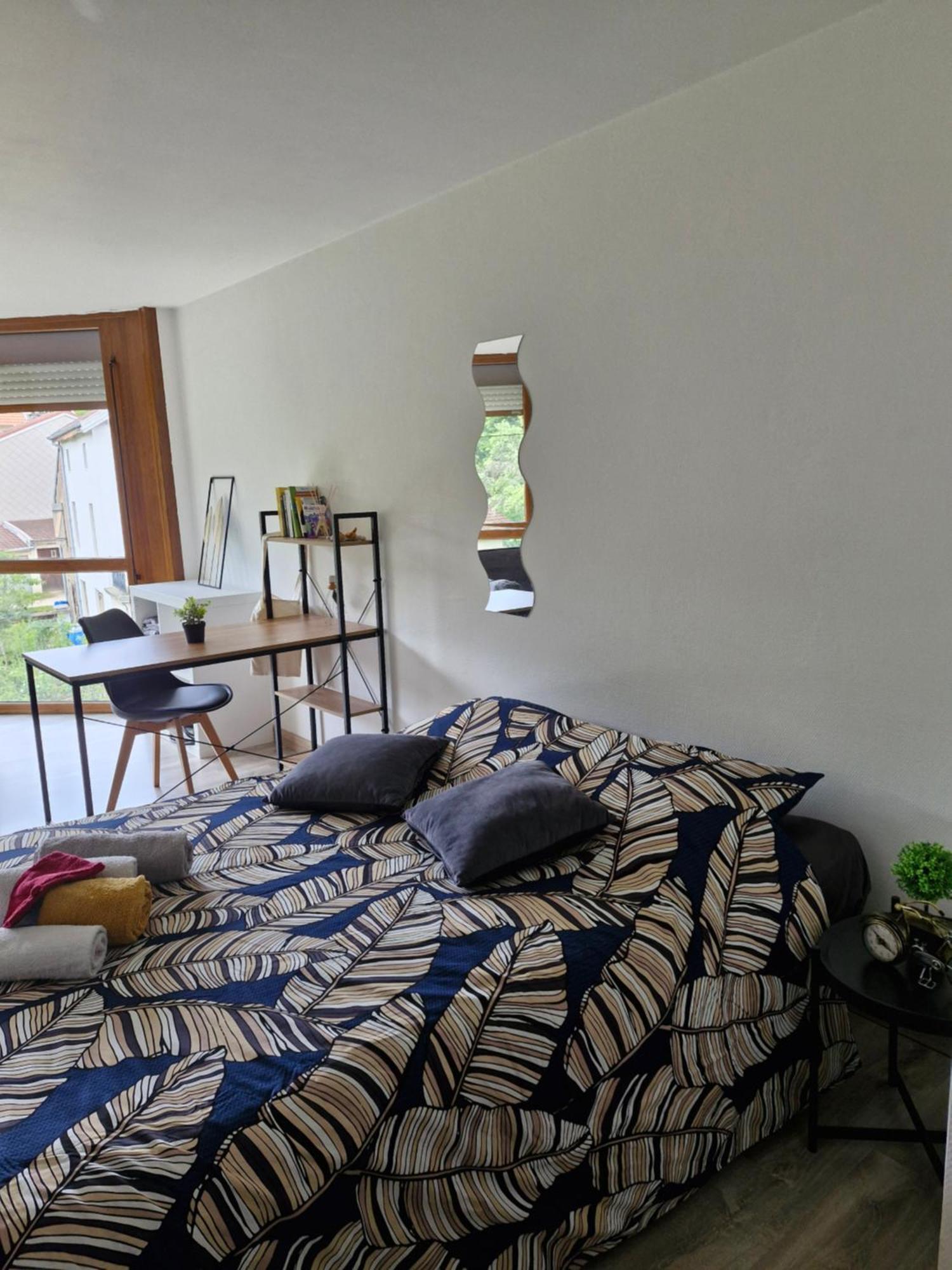 Joli Piece 15min A Pied Centre Depinal 4 Personnes Grace Au Canape Lit, Parking Prive Gratuit Et Parking Exterieur Gratuit Machine A Laver Tv Wifi Machine A Cafe Linge De Lit Et Serviettes Fournis